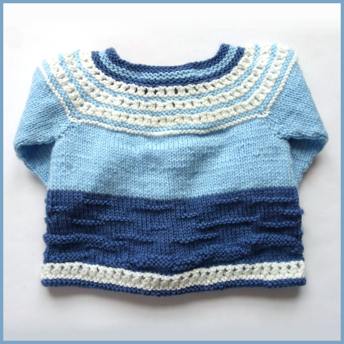 Sailing Boat Matinee Jacket and Bootie Set