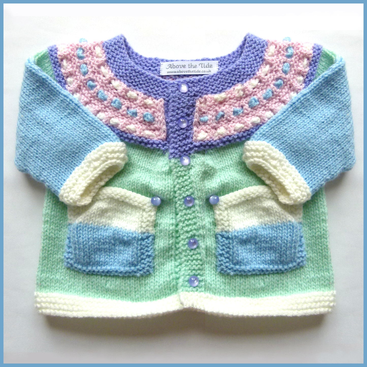 Pastel Shades Matinee Jacket and Bootie Set