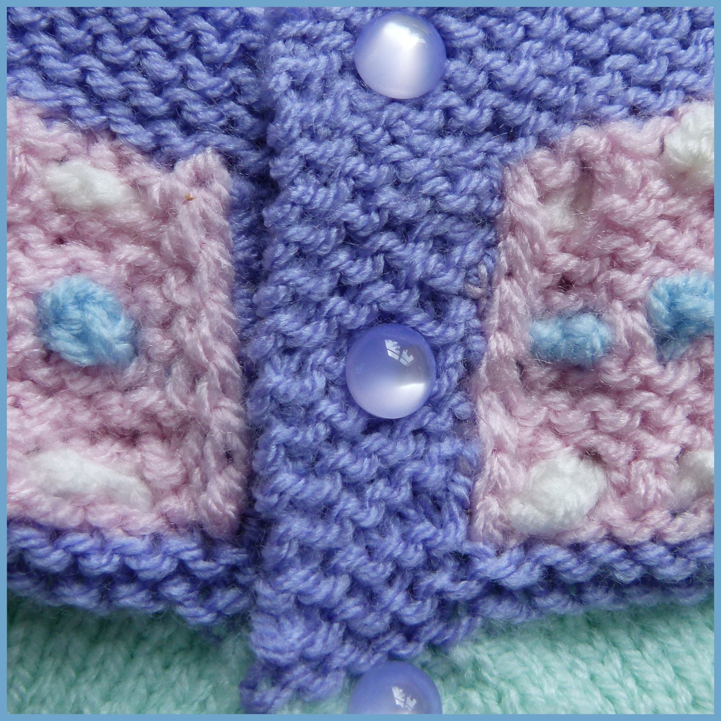 Pastel Shades Matinee Jacket and Bootie Set