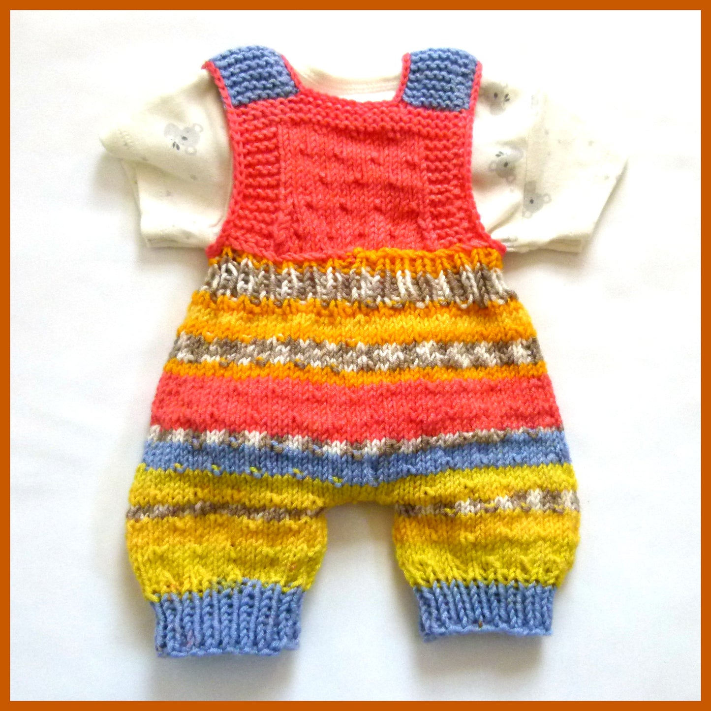 Fruit Cocktail Baby Dungaree and Baby Bodysuit