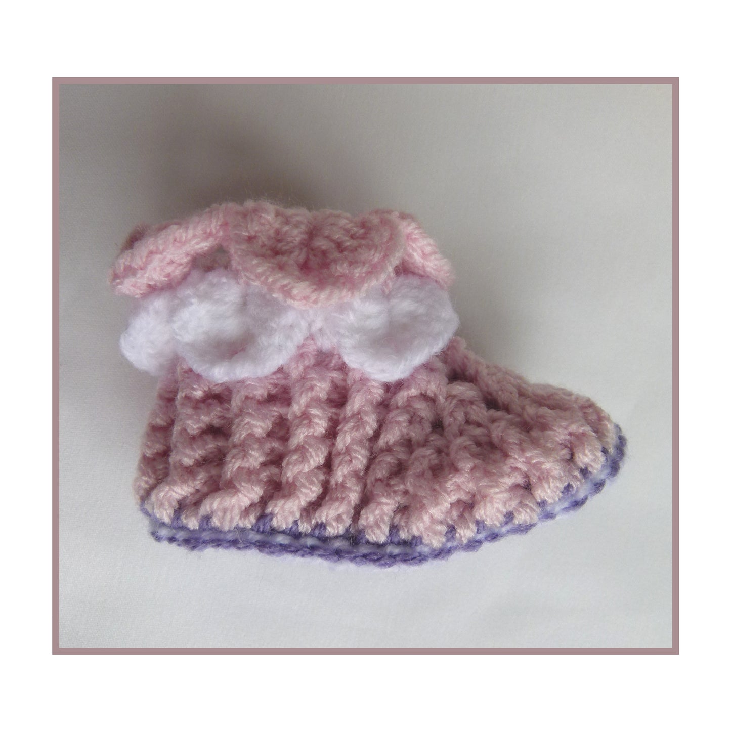 Hand-Crocheted Baby Booties