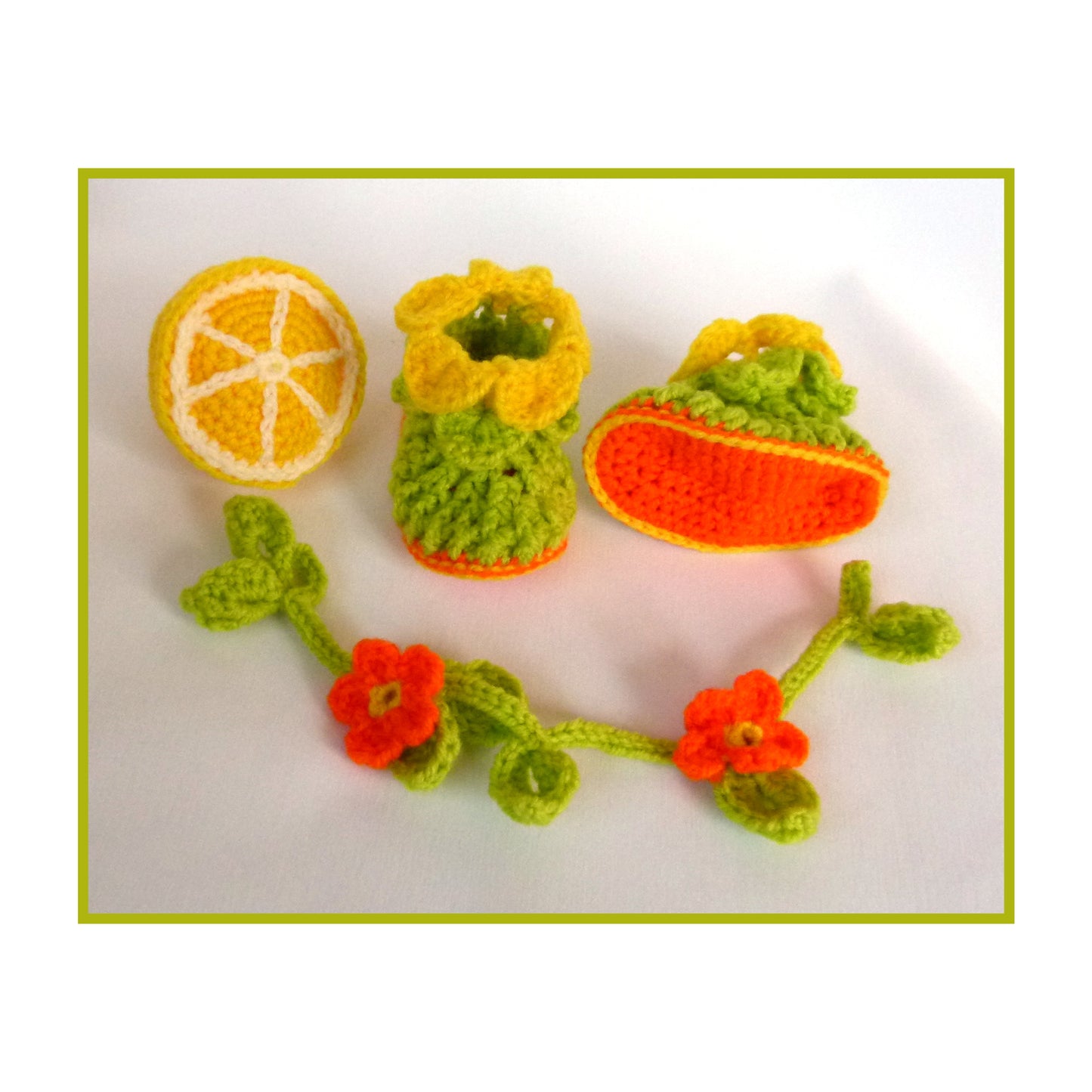Tutti Frutti Baby Booties