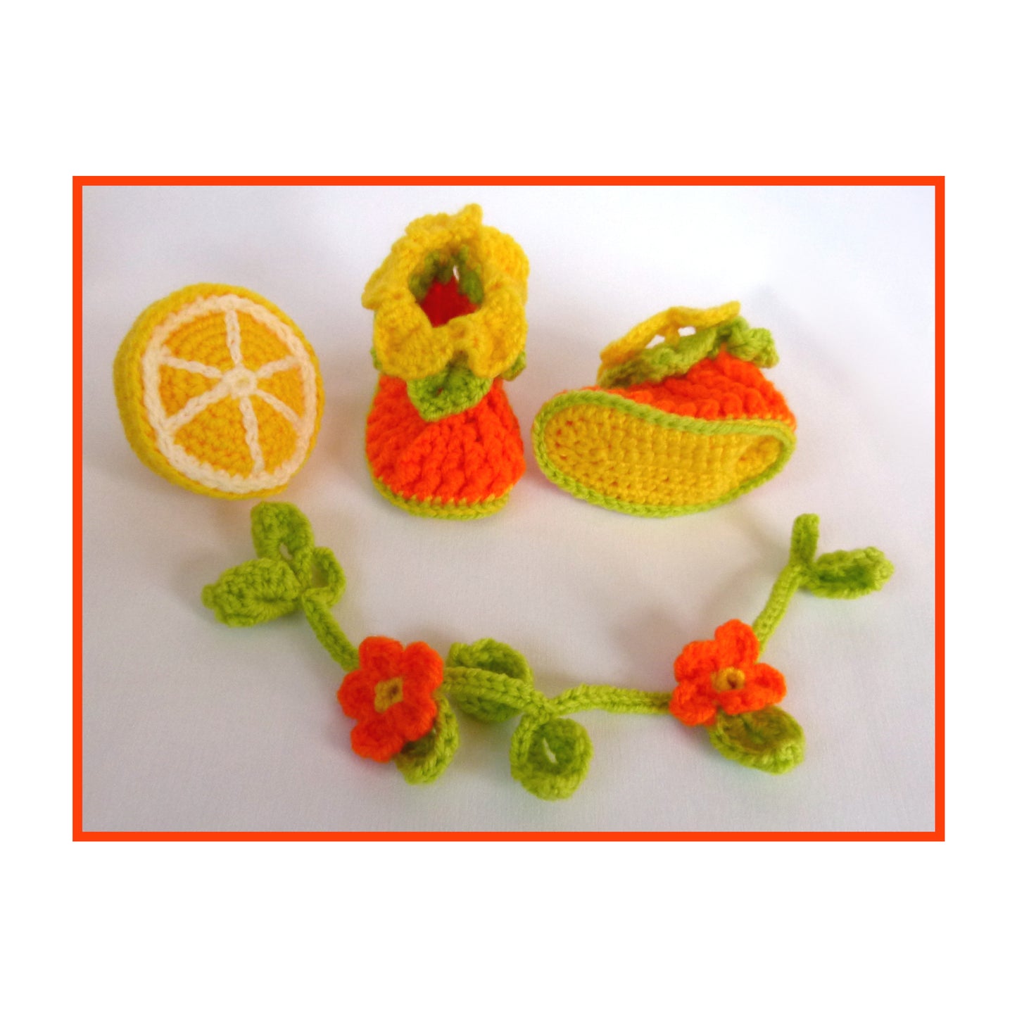 Tutti Frutti Baby Booties
