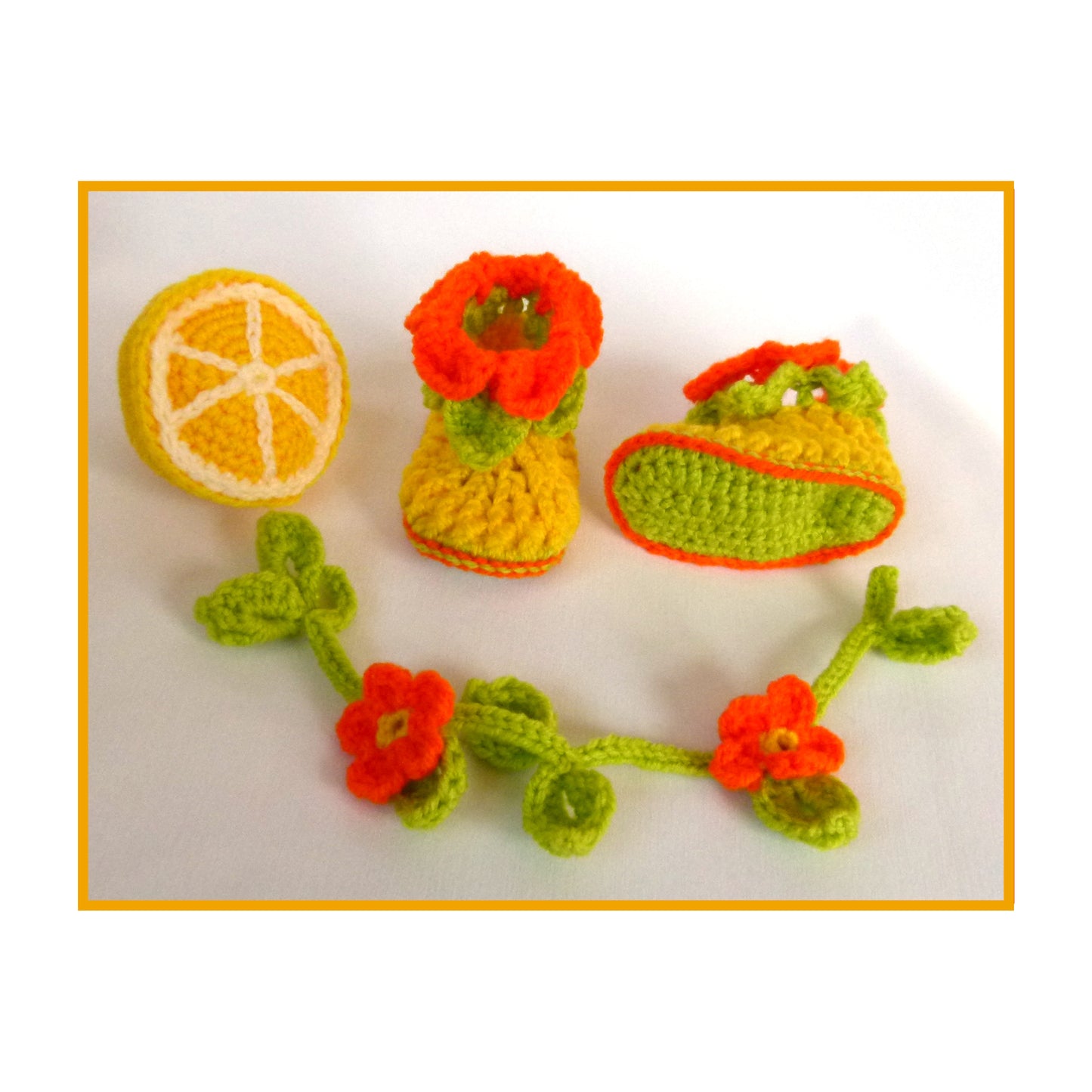 Tutti Frutti Baby Booties