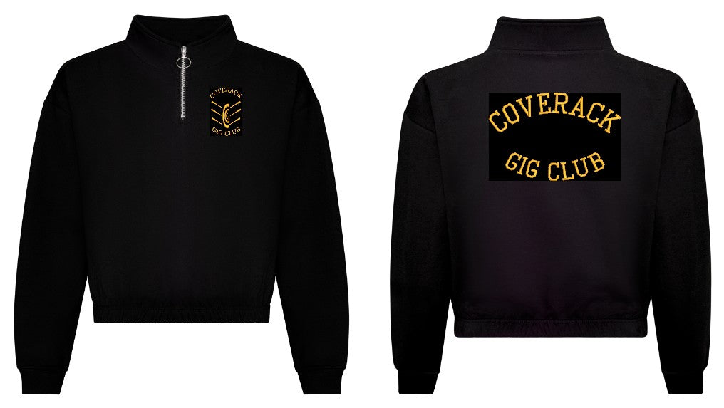 Coverack Gig Club Zip Neck Crop Top