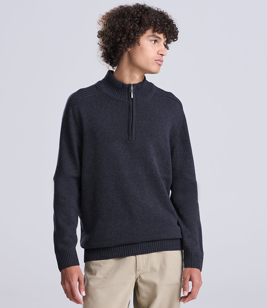 Helston & The Lizard Rotary Club Zip Neck Jersey Knit Sweater