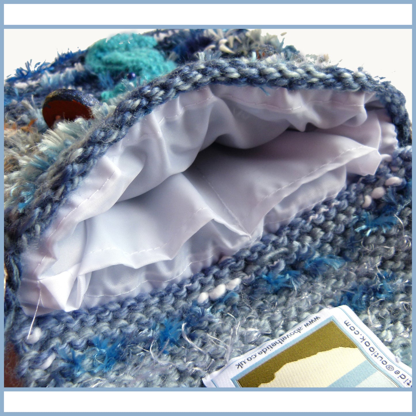 Handmade Coastal Theme Textile Shoulder Bag