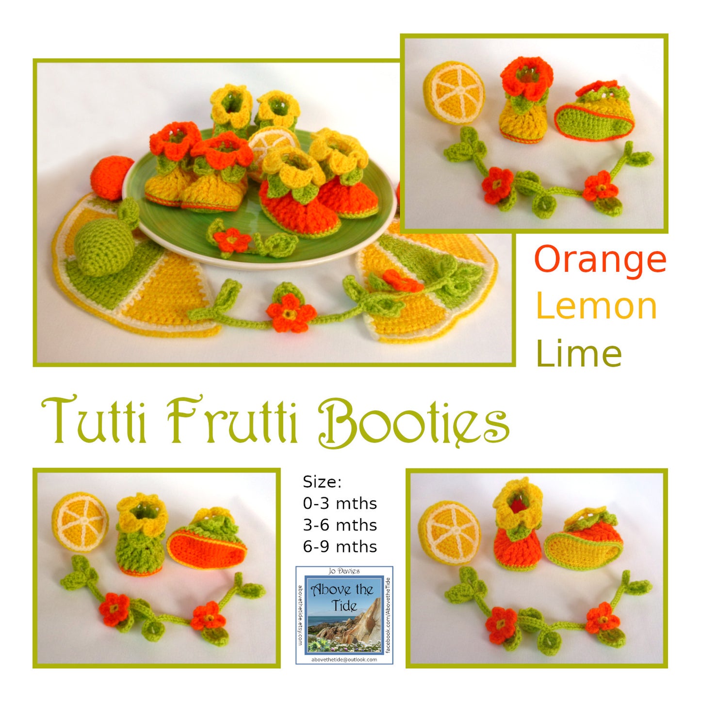 Tutti Frutti Baby Booties