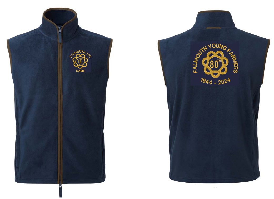 Falmouth Young Farmers Artisan Fleece Bodywarmer