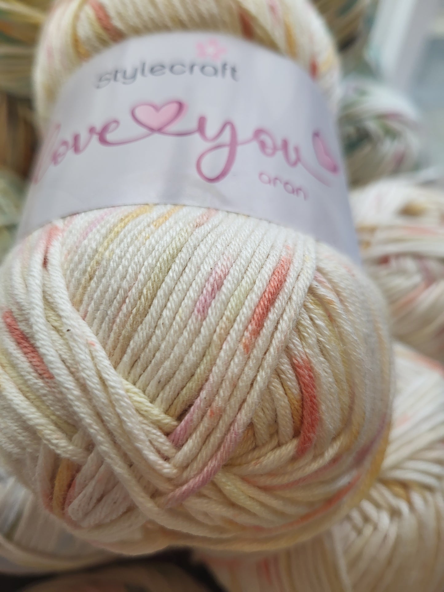 Love You Aran Weight Cotton - shade Adore 3773