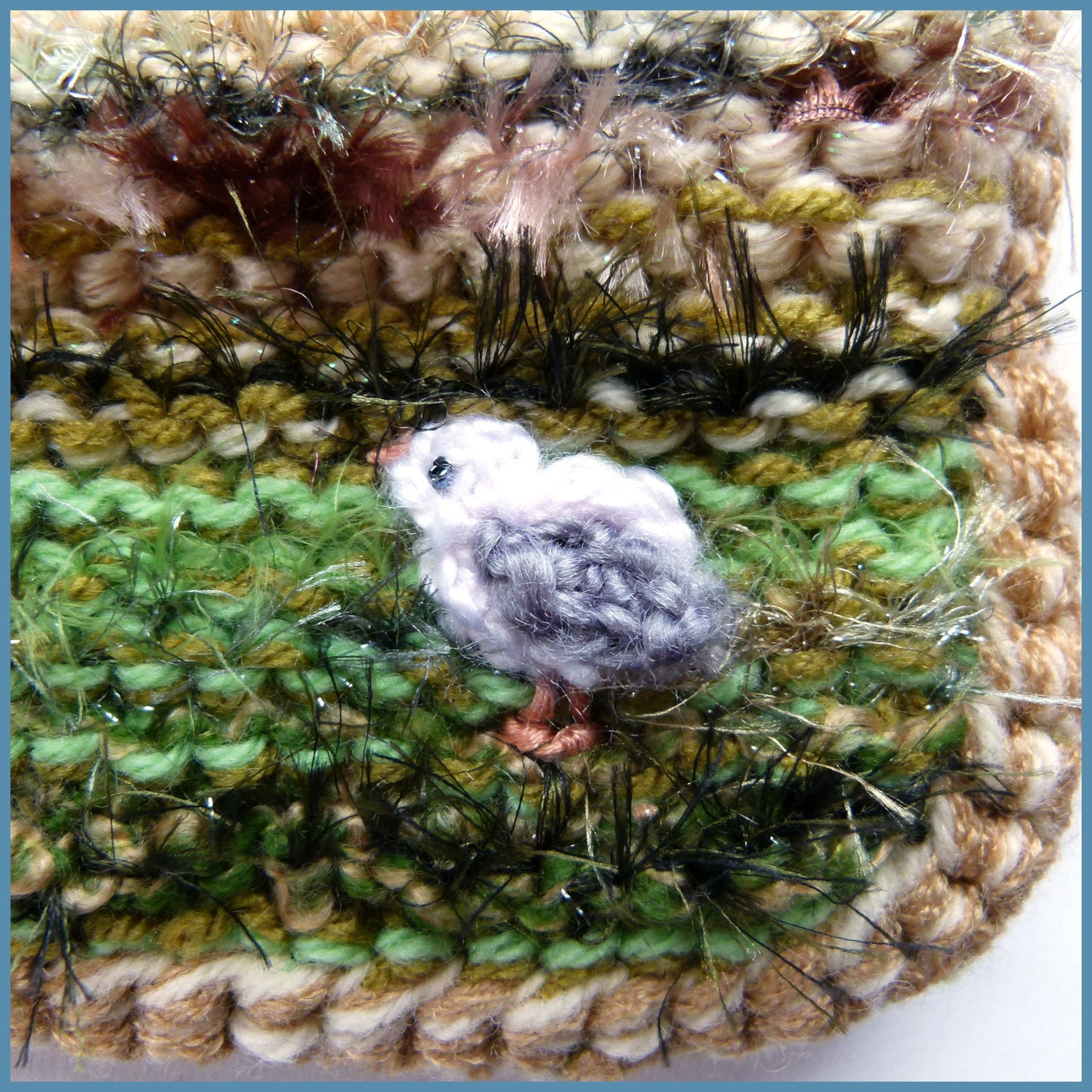 Handmade Coastal Theme Textile Shoulder Bag