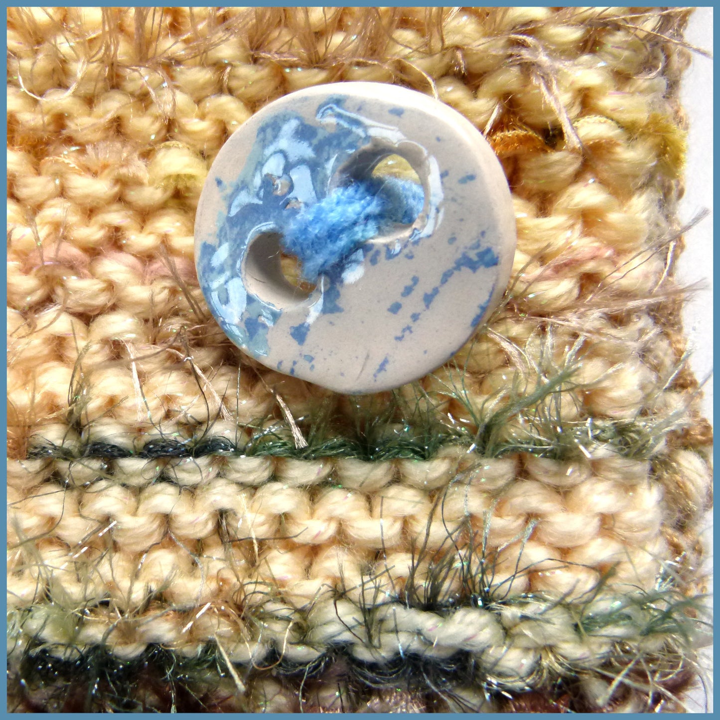 Handmade Coastal Theme Textile Shoulder Bag