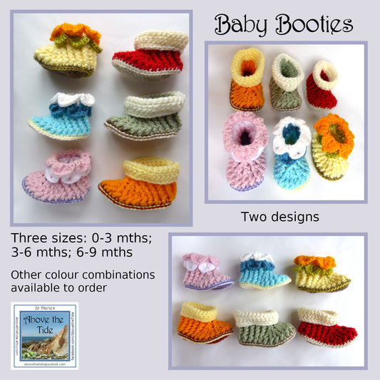 Hand-Crocheted Baby Booties