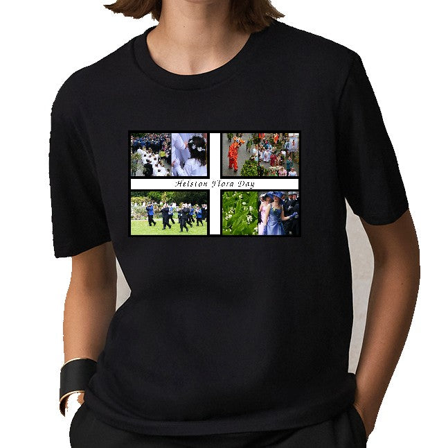 Flora Day/Cornish Flag printed T-shirt