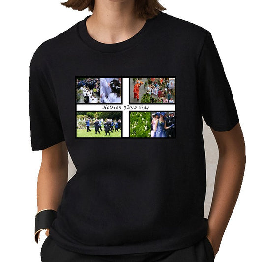 Flora Day/Cornish Flag printed T-shirt