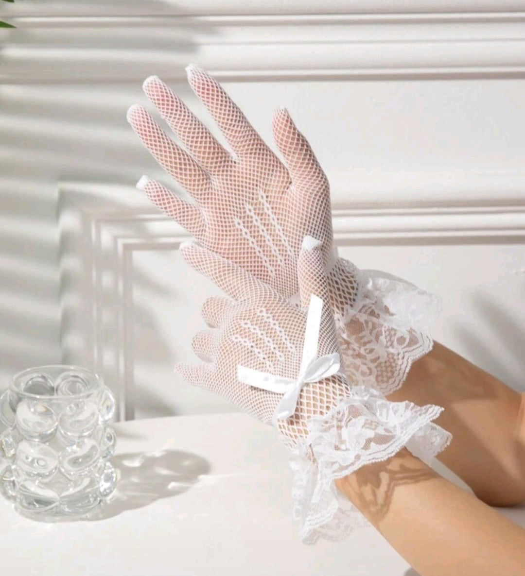 Children's Flora Day White Gloves