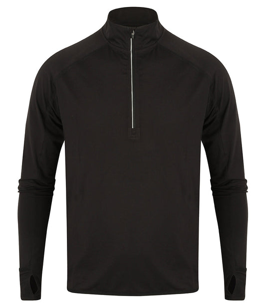 Portreath Gig Club Midlayer zip neck training top