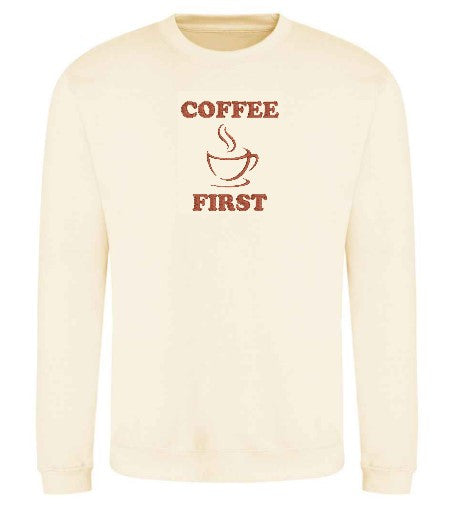 Coffee First Sweater