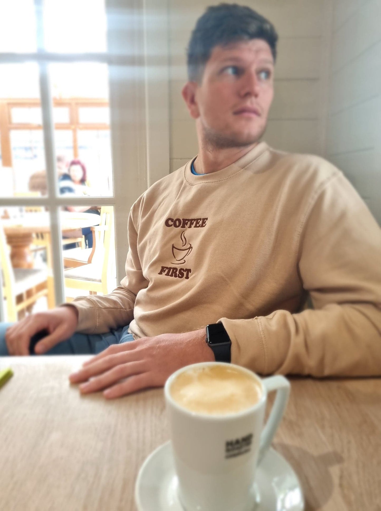 Coffee First Sweater